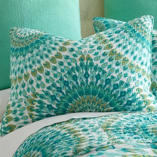 Thumbnail 8: Levtex Home Mirage Teal Reversible Quilt & Sham Set 