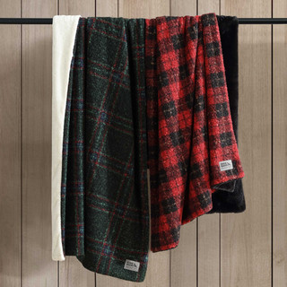 Thumbnail 6: Eddie Bauer Capitol Hill Plaid Reversible Throw 