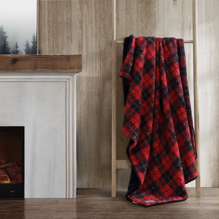Thumbnail 2: Eddie Bauer Capitol Hill Plaid Reversible Throw 
