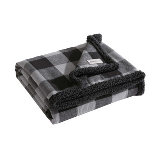 Thumbnail 2: Eddie Bauer Cabin Plaid Reversible Throw 