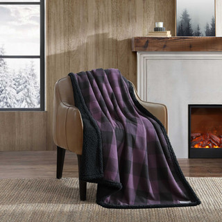 Thumbnail 1: Eddie Bauer Cabin Plaid Reversible Throw 