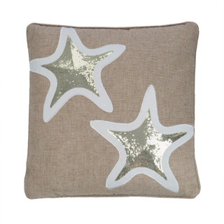 Thumbnail 2: Levtex Home Blue Maui Applique Starfish Decorative Pillow 