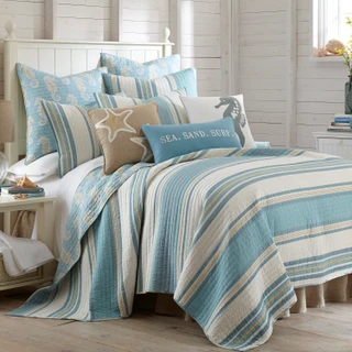 Thumbnail 6: Levtex Home Blue Maui Embroidered with Tassels Decorative Pillow 