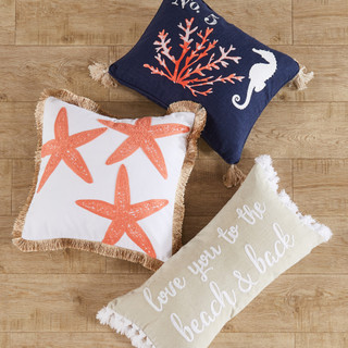 Thumbnail 2: Levtex Home Bakio Starfish Applique Decorative Pillow 