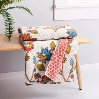 Thumbnail 4: Levtex Home Clementine Reversible Quilted Throw 