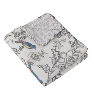 Thumbnail 4: Levtex Home Mockingbird Reversible Quilted Throw 