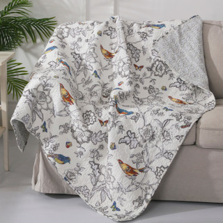 Thumbnail 1: Levtex Home Mockingbird Reversible Quilted Throw 