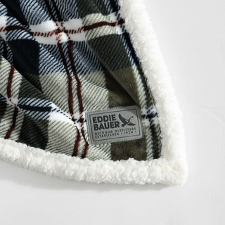 Thumbnail 8: Eddie Bauer Trailhead Plaid Reversible Throw 