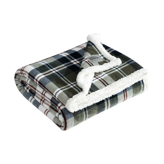 Thumbnail 4: Eddie Bauer Trailhead Plaid Reversible Throw 