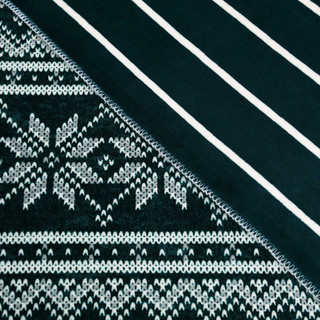 Thumbnail 6: Nautica Fairisle Texture Reversible Throw 