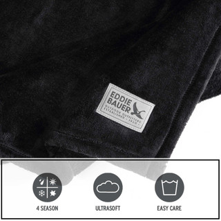 Thumbnail 16: Eddie Bauer Ultra Soft Plush Solid Flannel Blanket 