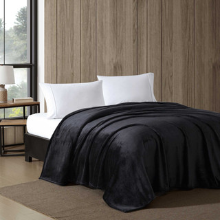 Thumbnail 8: Eddie Bauer Ultra Soft Plush Solid Flannel Blanket 