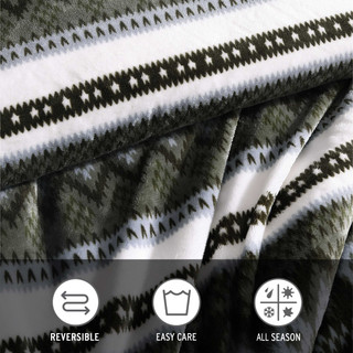 Thumbnail 36: Eddie Bauer Shelton Fair Isle Reversible Comforter-Sham Set 