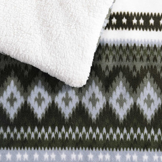 Thumbnail 40: Eddie Bauer Shelton Fair Isle Reversible Comforter-Sham Set 