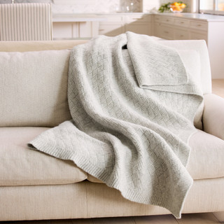 Thumbnail 2: TOMMY BAHAMA Treillage Wool Knit Reversible Throw 