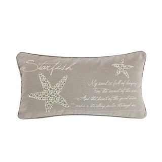 Thumbnail 1: Levtex Home Kailua Starfish Script Decorative Pillow 