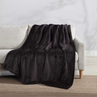 Thumbnail 2: Eddie Bauer Ultra Lux Plush Solid Reversible Throw 