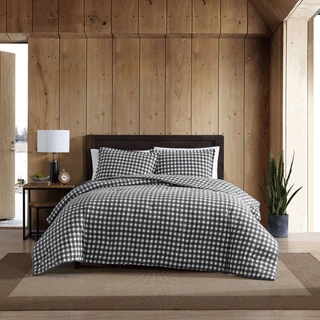 Thumbnail 1: Eddie Bauer Preston Flannel Duvet Cover Set 