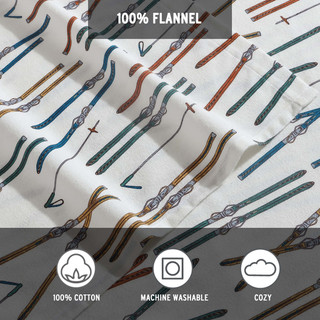 Thumbnail 25: Eddie Bauer Ski Line Flannel Sheet Set 