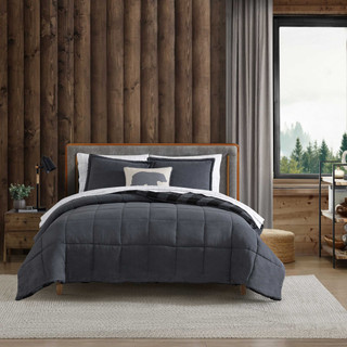 Thumbnail 1: Eddie Bauer Cabin Plaid Microfiber Comforter & Sham Set 