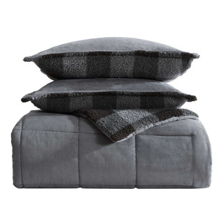 Thumbnail 36: Eddie Bauer Cabin Plaid Microfiber Comforter & Sham Set 