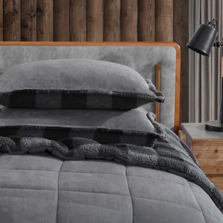 Thumbnail 20: Eddie Bauer Cabin Plaid Microfiber Comforter & Sham Set 