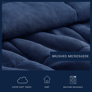 Thumbnail 20: Nautica Beckett Microsuede Comforter & Sham Set 