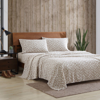 Thumbnail 5: Eddie Bauer Little Creek Pine Cone Flannel Sheet Set 