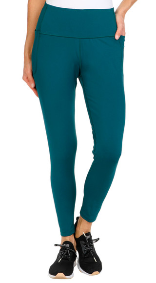 Thumbnail 2: APANA Apana Womens Active Solid 7/8 Pull On Leggings 