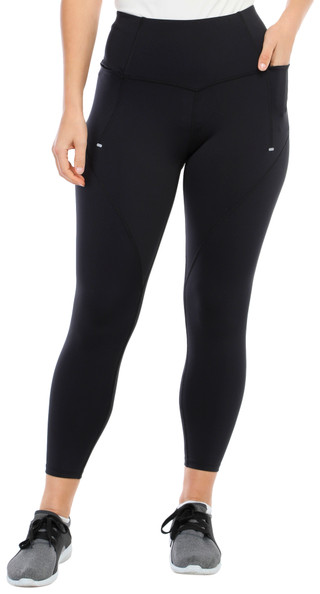 Thumbnail 2: APANA Apana Womens Active Solid 7/8 Pull On Leggings 