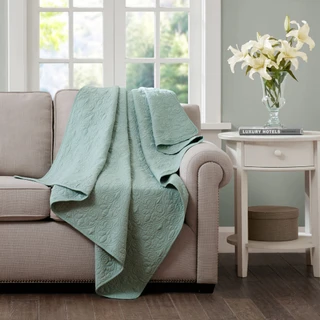 Thumbnail 4: Madison Park Madison Park Quebec Oversized Quilted Throw 