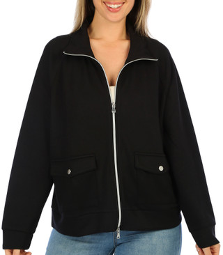 Thumbnail 2: Nanette Lepore Nanette Lepore Womens Solid Zip Up Jacket 