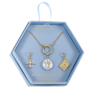 Thumbnail 2: City by City City By City Travel Charm Chain Necklace 