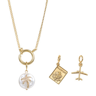 Thumbnail 4: City by City City By City Travel Charm Chain Necklace 