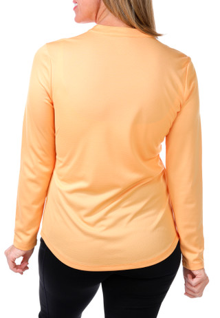 Thumbnail 3: REEL LEGENDS Reel Legends Womens Solid Freeline Mandarin Long Sleeve Top 