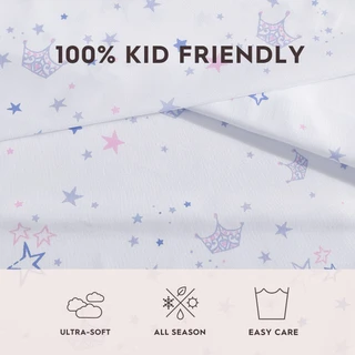 Thumbnail 28: Laura Ashley Dancing Ultra Soft Microfiber Kid Friendly Sheet Set 