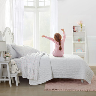 Thumbnail 16: Laura Ashley Confetti Ultra Soft Microfiber Kid Friendly Sheet Set 