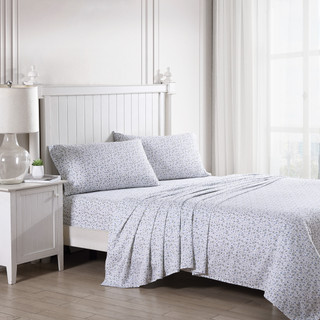 Thumbnail 3: Laura Ashley Laura Ashley Bramble Vine Cotton Sateen Sheet Set 