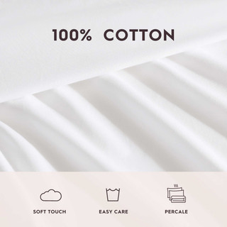 Thumbnail 8: Laura Ashley Laura Ashley Scallop Embroidered Cotton Percale Sheet Set 