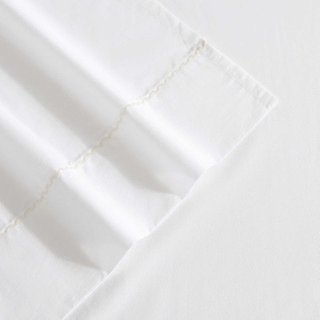 Thumbnail 6: Laura Ashley Laura Ashley Scallop Embroidered Cotton Percale Sheet Set 