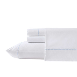 Thumbnail 10: Laura Ashley Laura Ashley Scallop Embroidered Cotton Percale Sheet Set 
