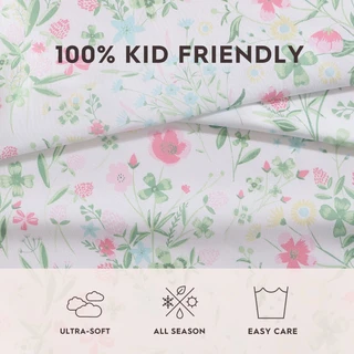 Thumbnail 28: Laura Ashley Posey Ultra Soft Microfiber Kid Friendly Sheet Set 