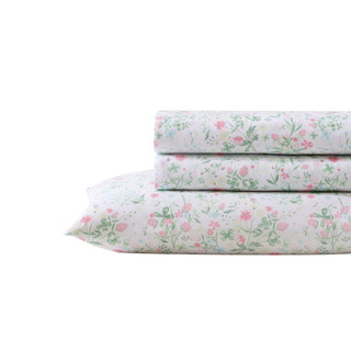 Thumbnail 8: Laura Ashley Posey Ultra Soft Microfiber Kid Friendly Sheet Set 