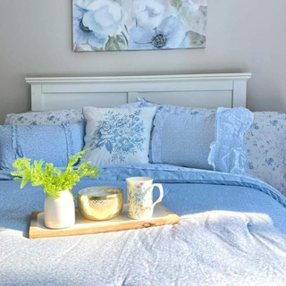 Thumbnail 27: Laura Ashley Laura Ashley Garden Muse Cotton Sateen Sheet Set 
