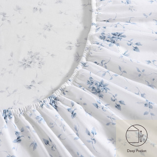 Thumbnail 24: Laura Ashley Laura Ashley Garden Muse Cotton Sateen Sheet Set 
