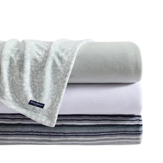 Thumbnail 4: TOMMY BAHAMA Ultra Soft Solid Plush Fleece Blanket 