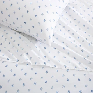 Thumbnail 9: TOMMY BAHAMA Starfish Treasure Cotton Percale 4-Piece Sheet Set 
