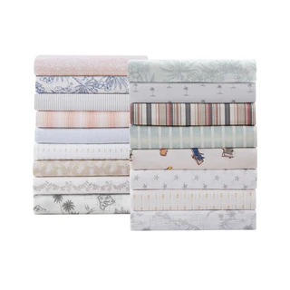 Thumbnail 27: TOMMY BAHAMA Lovely Palms Cotton Percale 4-Piece Sheet Set 