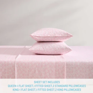Thumbnail 12: TOMMY BAHAMA Lovely Palms Cotton Percale 4-Piece Sheet Set 