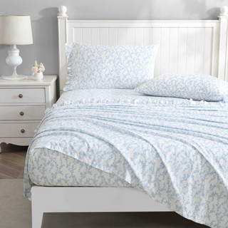 Thumbnail 6: Laura Ashley Laura Ashley Victoria Cotton Percale Sheet Set 